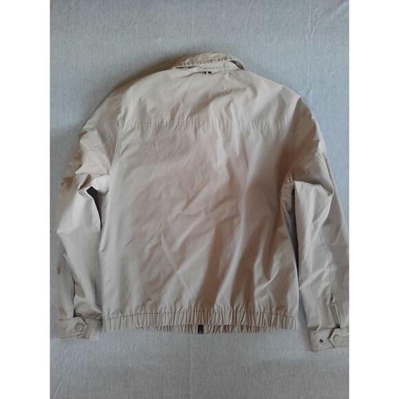 Tommy Hilfiger Men XL Cream Collar Pockets Line Stretch Waistband  Zip-Up Jacket - Picture 7 of 8